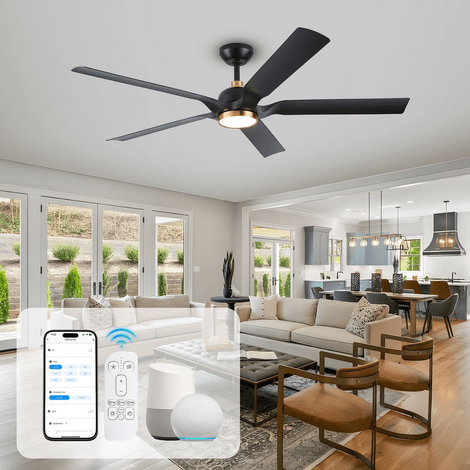 How to choose the right outdoor ceiling fan with app remote control for your space