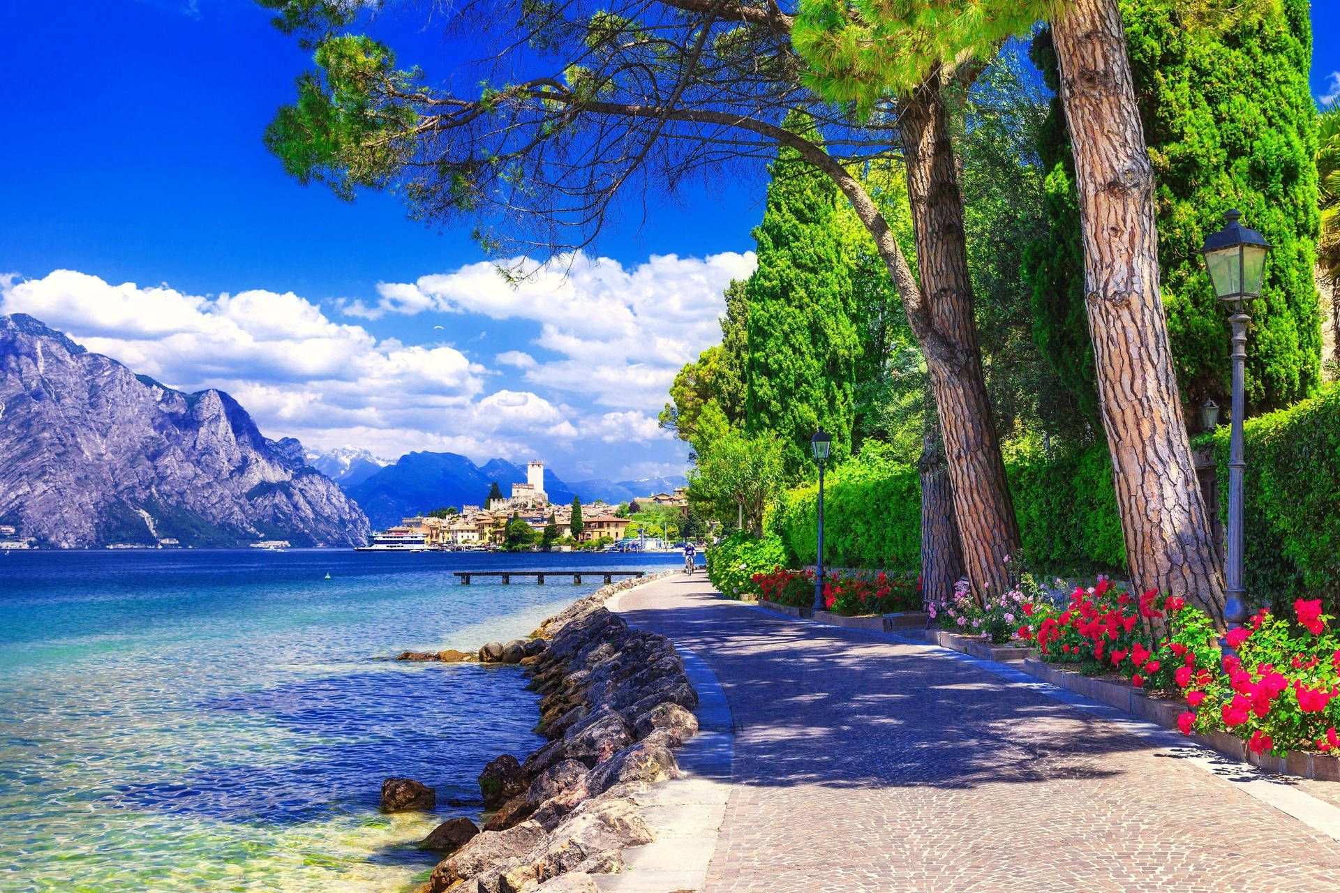 Download Outdoor Scenic Seaside Wallpaper | Wallpapers.com with regard to Outdoor Ceiling Fan For Large Covered Deck