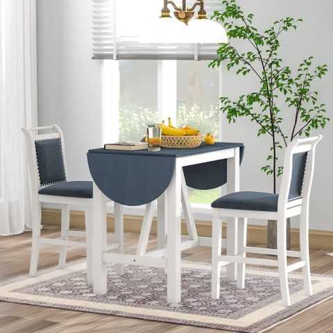 Drop Leaf Dining Room Tables pertaining to Drop Leaf Table Contemporary Grey