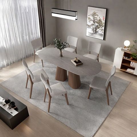 Dujinlong Home Modern Minimalist Dining Table Set | Wayfair with Modern Minimalist Dining Table For Apartments