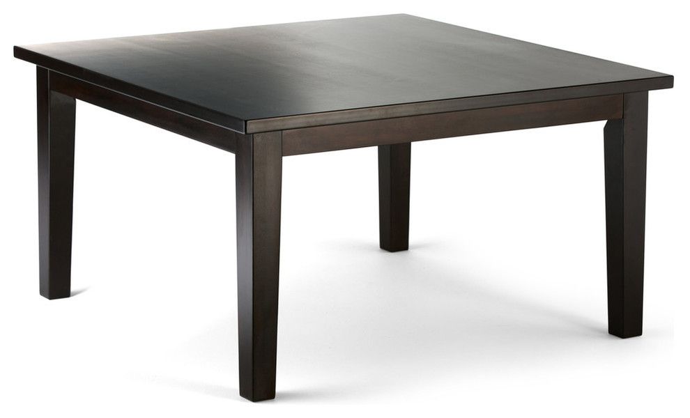 Eastwood Hardwood And Rubberwood 54 Inch X 54 Inch Dining Table In Java ... within Styling Your Walnut Dining Table for Timeless Elegance