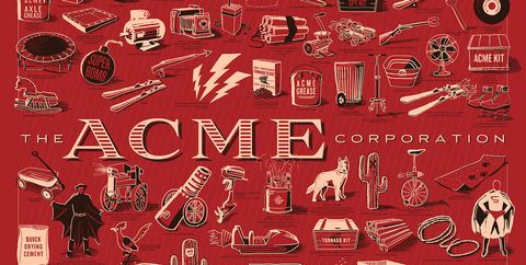 Elaborate Poster Puts All Of Wile E. Coyote's Acme Purchases On Your ... throughout The Enduring Beauty of the Acme Leventis Dining Table in Weathered Oak Explained
