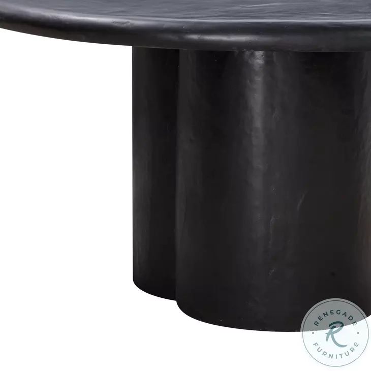 Elika Black Faux Plaster Round Dining Table From Tov | Coleman Furniture pertaining to Discovering the Elika White Faux Plaster Round Dining Table A Designer's Perspective