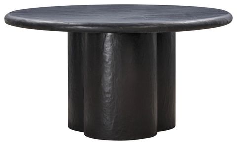 Elika Faux Plaster Round Dining Table - Transitional - Dining Tables ... inside Discovering the Elika White Faux Plaster Round Dining Table A Designer's Perspective