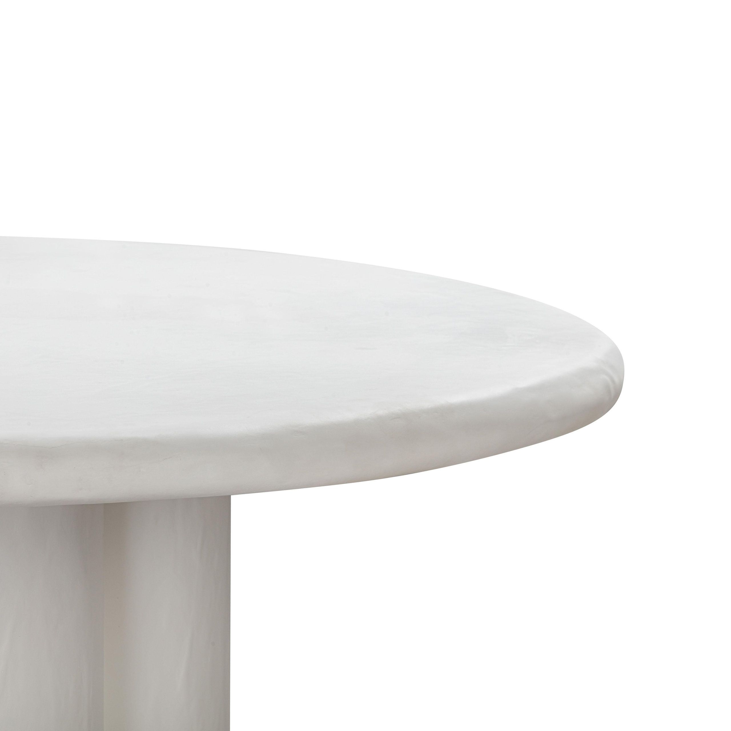 Discovering the Elika White Faux Plaster Round Dining Table A Designer’s Perspective