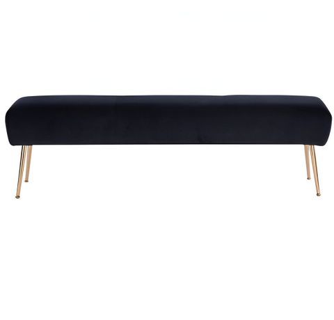 Everly Quinn O'donell Velvet Bench - Wayfair Canada with regard to O'donell Pu Bench