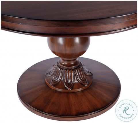 Evie Antique Cherry Dining Table From Butler | Coleman Furniture for The Craftsmanship Behind the Evie 48" Pedestal Dining Table in Antique Cherry