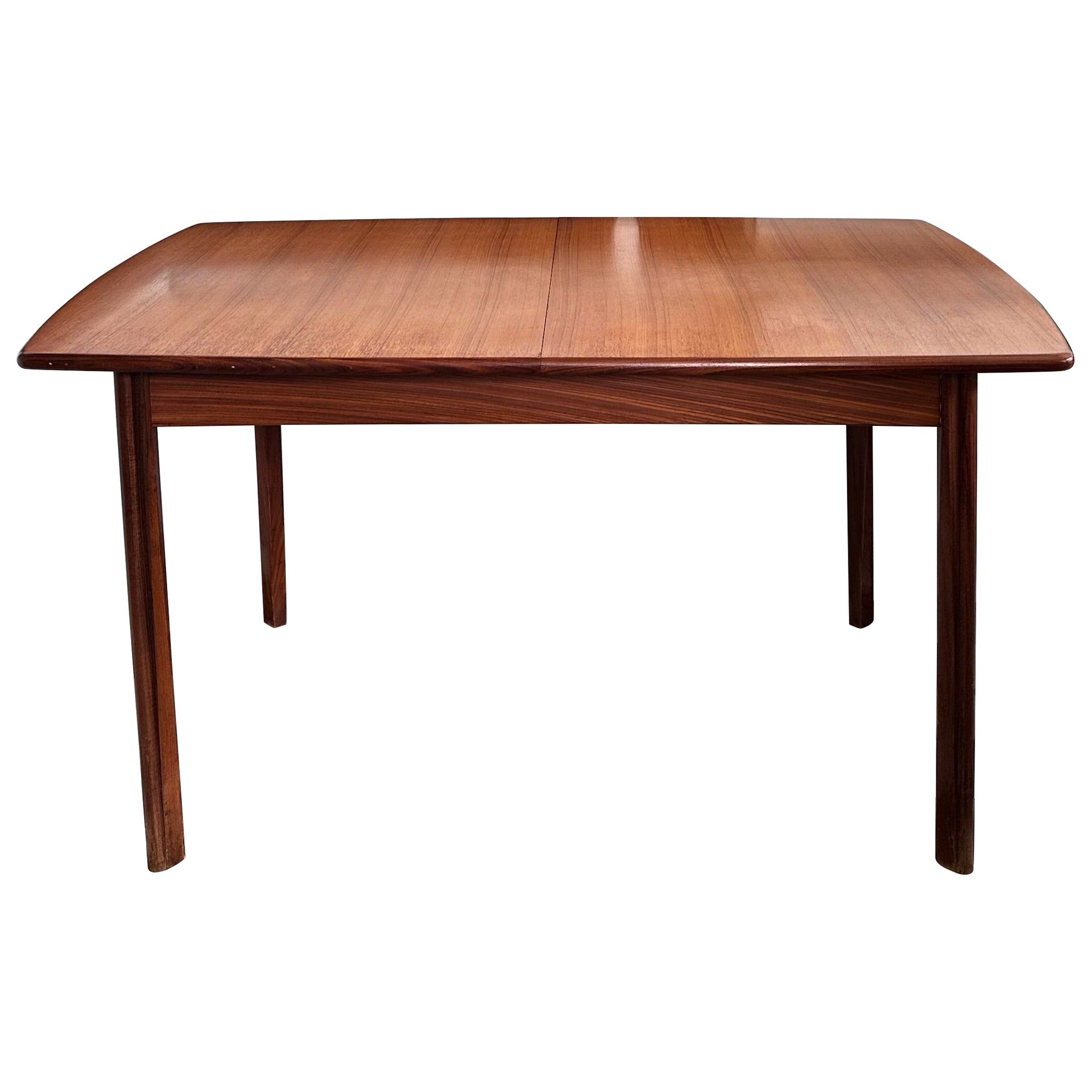 Extendable Dining Table In Teak Wood, Rectangular Design At 1Stdibs inside Maximizing space with rectangular extendable dining tables in small homes