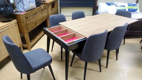 Extendable Table … Hidden Storage with The hidden genius of under-table storage solutions for modern homes