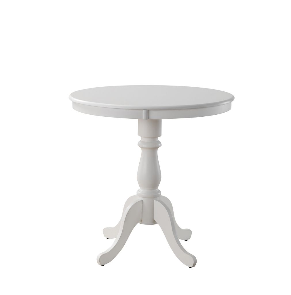 Fairview 36 Inch Round Pedestal Bar Table In White By Carolina Living ... regarding Carolina Classics Fairview 36&quot; Round Pedestal Dining Table In White