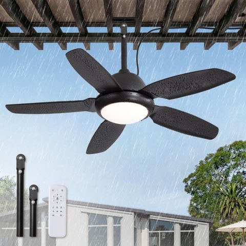 Fanbulous 42 Inch Waterproof Outdoor Ceiling Fan With Lights And Remote ... intended for How Adjustable Speed Settings Enhance Outdoor Fan Performance
