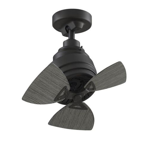 Fanimation Rotation 19-In Matte Greige Indoor/Outdoor Downrod Ceiling ... pertaining to Outdoor Ceiling Fan With Reversible Rotation