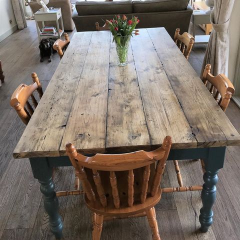 Farmhouse Dining Room Table, Farmhouse Kitchen Tables, Rustic Table ... throughout How to Choose the Perfect Rustic Dining Table for Your Home