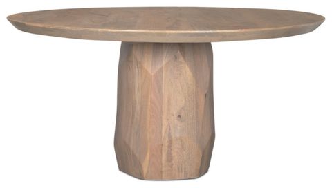 Fitzgerald 60" Light Brown Wood Dining Table - Transitional - Dining ... inside Understanding the Craftsmanship Behind Your Jennings 60" Light Brown Wood Dining Table
