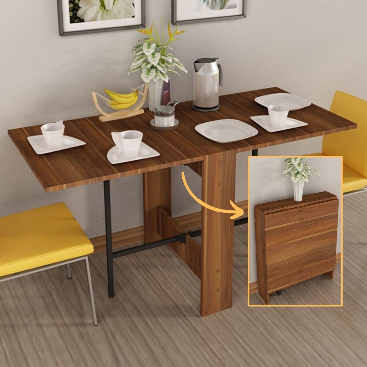 Foldable Dining Table regarding Making the most of limited square footage with innovative folding table technology