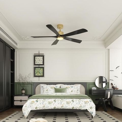 Fufu&Gaga 55 In. Integrated Led Indoor/Outdoor Ceiling Fan With Light ... throughout Understanding the science behind energy efficient outdoor ceiling fan dc motors