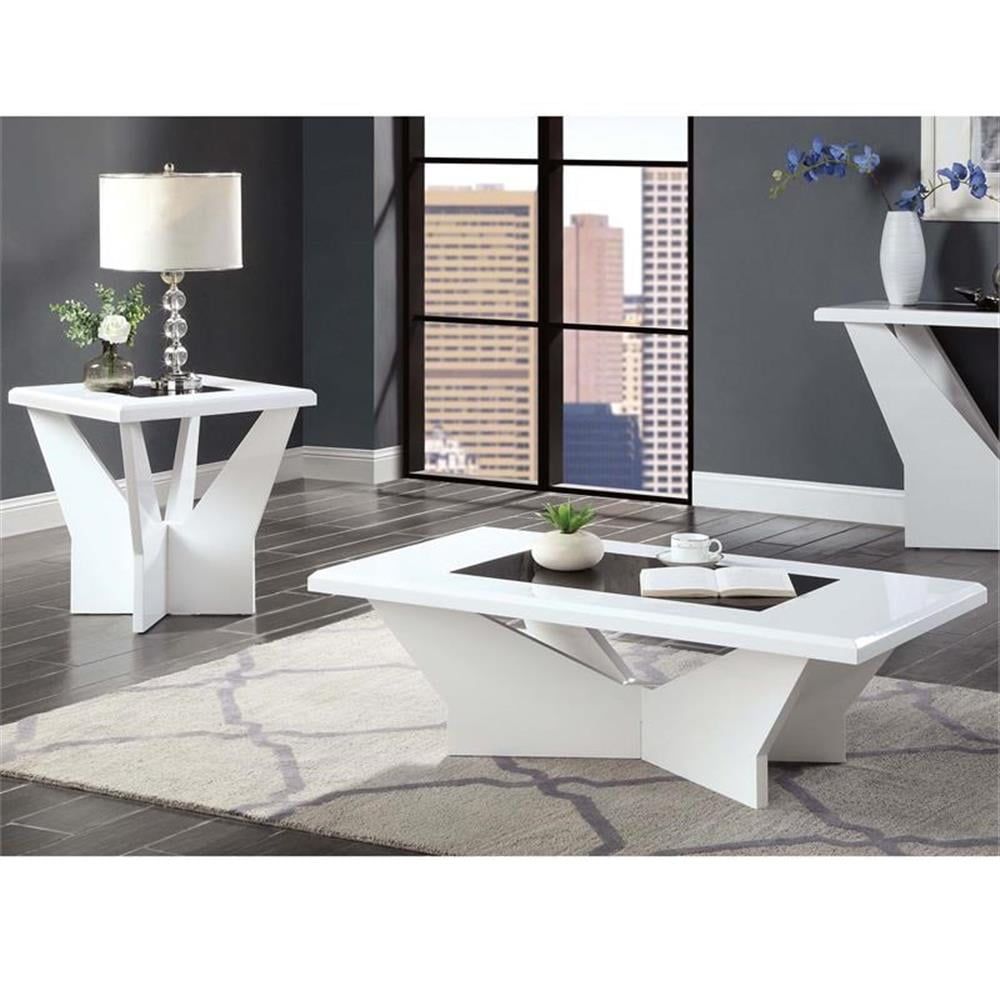 Furniture Of America Avens Contemporary Wood 2-Piece Coffee Table Set ... regarding Furniture Of America Baletto Wood 2-Piece Coffee Table Set In Oak And White