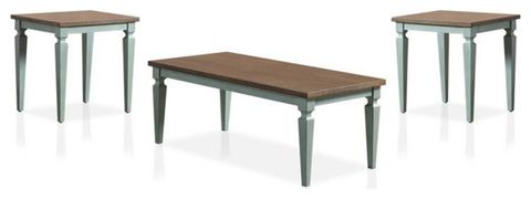 Furniture Of America Condway Wood 3-Piece Coffee Table Set In Antique ... inside Exploring the Details of the Furniture of America Condway Set