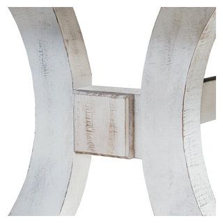 Furniture Of America Muschamp Wood 7-Piece Dining Set In White And Dark ... with regard to Style Meets Durability The Furniture of America Muschamp Table