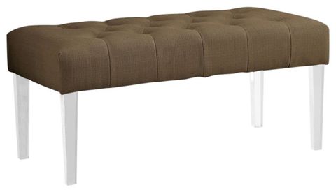 Furniture Of America Paz Contemporary Fabric Tufted Bench In Brown ... with regard to Unveiling the Dianne Bench A Deep Dive into its Contemporary Charm