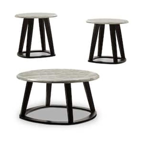 Furniture Of America Rugge 3-Piece White Coffee Table Set Idf-4389Wh ... pertaining to Styling Your Gray 3-Piece Table Set A Practical Guide