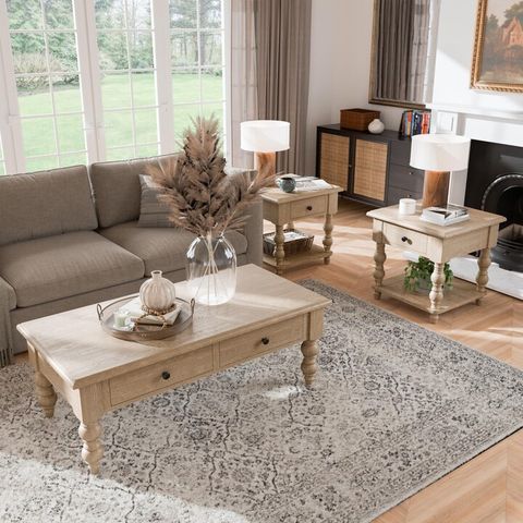 Furniture Of America Shelimar Modern Solid Wood 3-Piece Coffee Table ... inside Furniture Of America Condway Wood 3-Piece Coffee Table Set In Antique White