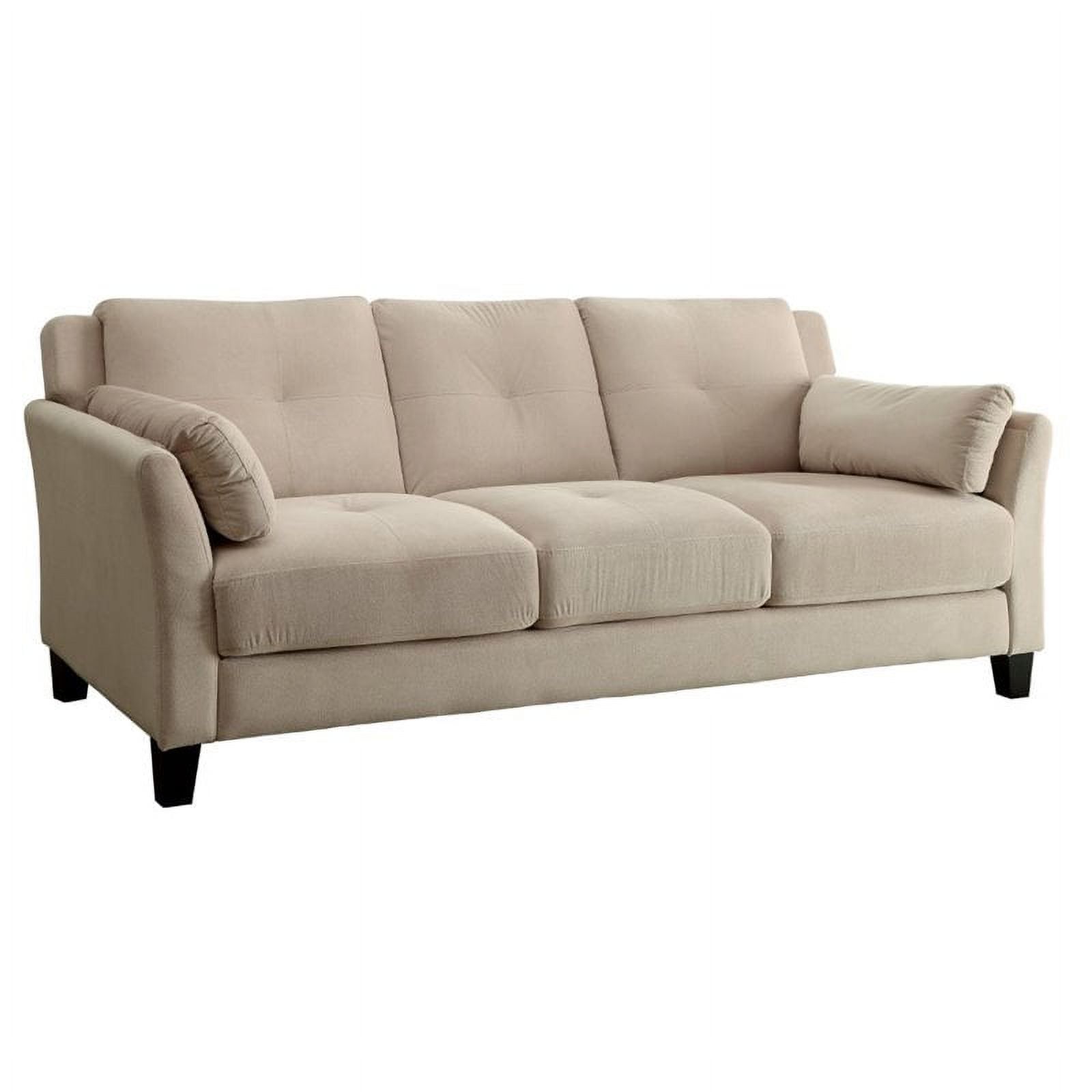 Furniture Of America Trevon Contemporary Fabric Tufted Sofa In Beige ... for Unveiling the Dianne Bench A Deep Dive into its Contemporary Charm