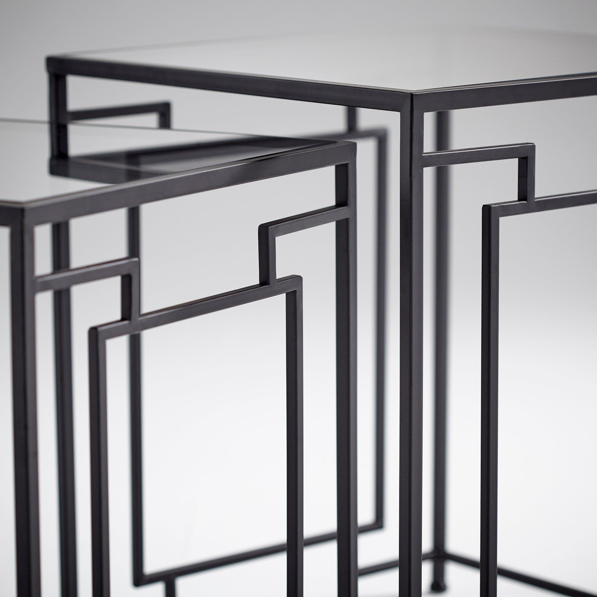 Galleria Nesting Tables | Noir - Cyan Design for A Closer Look at the Craftsmanship Behind Noir Galleria Tables