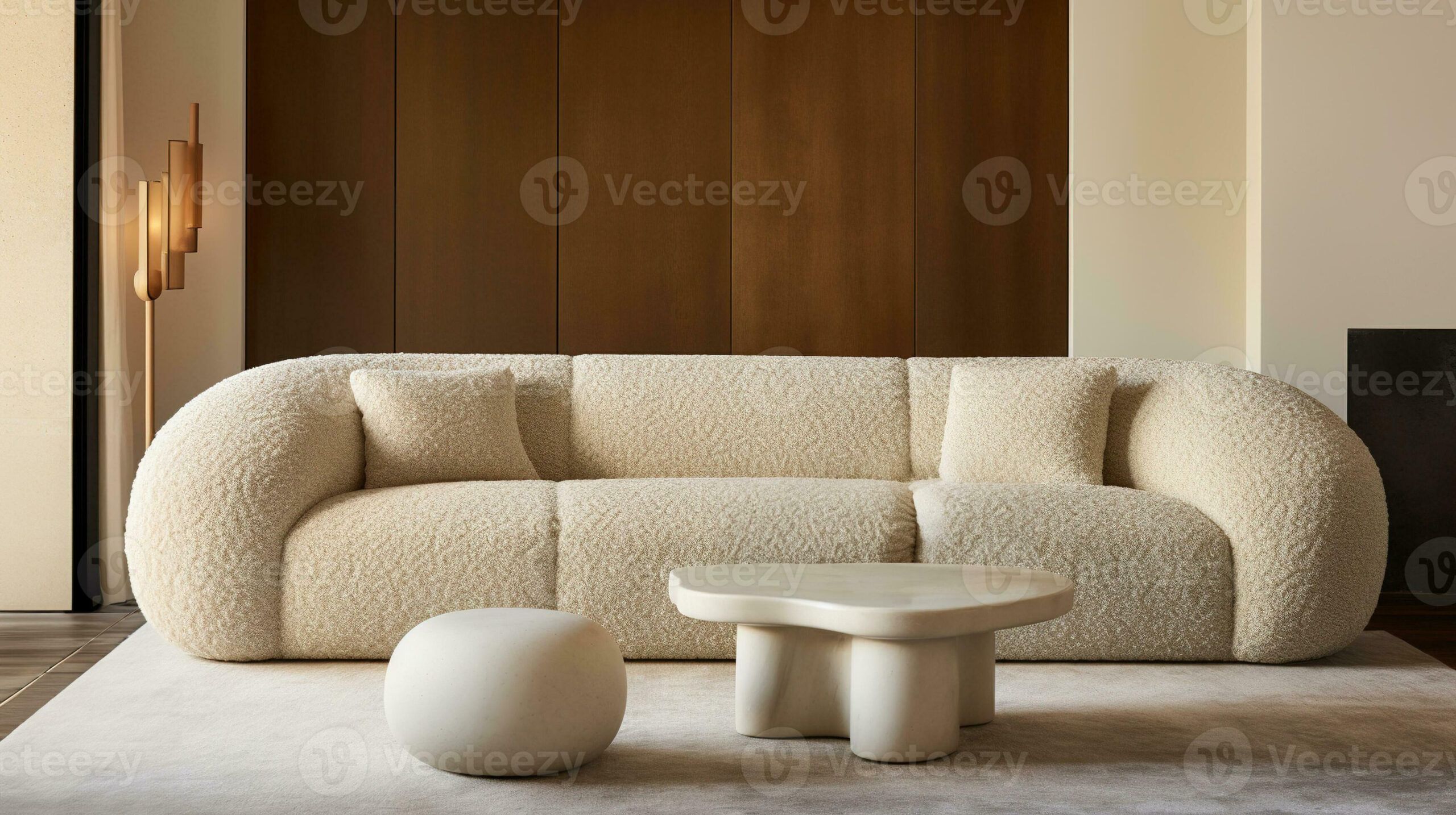 Generative Ai, White Cozy Soft Sofa. Interior Design Of Living Room ... within The Art of Cozy Finding Peace with a Matcha Green Double Seat Sofa