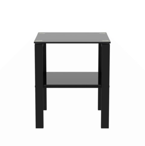 George Oliver Set Of 2, Glass Two Layer Tea Table, Small Round Table, Bedroom Corner Table ... within The Versatile Beauty of Gewnee Glass Two-Layer Tea Tables a Closer Look