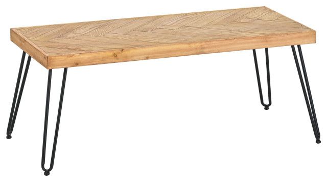 Gewnee Coffee Table, Easy Assembly Tea Table - Midcentury - Coffee ... with regard to Gewnee Sidetable/Coffee Table/End Table/C, Oak