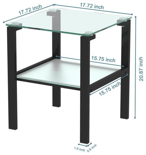 Gewnee Glass Two Layer Tea Table,Set Of 2 - Transitional - Coffee Table Sets - By Gewnee Inc | Houzz inside Gewnee Glass Two Layer Tea Table,Set Of 2