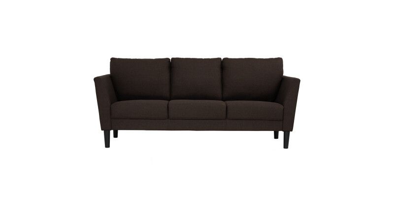 Ghibli 3 Seater Sofa (Fabric Dark Brown) | Furniture &amp; Home Décor ... with Espresso, Raw Dark Brown Furniture S/3