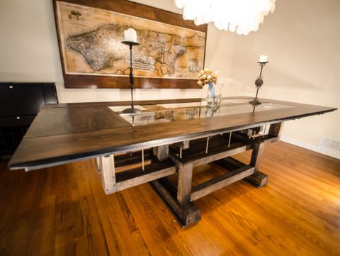 Hand Crafted Custom Industrial Contemporary Eclectic Dining Table By ... in Artisanal craftsmanship behind custom dining tables in Indonesia