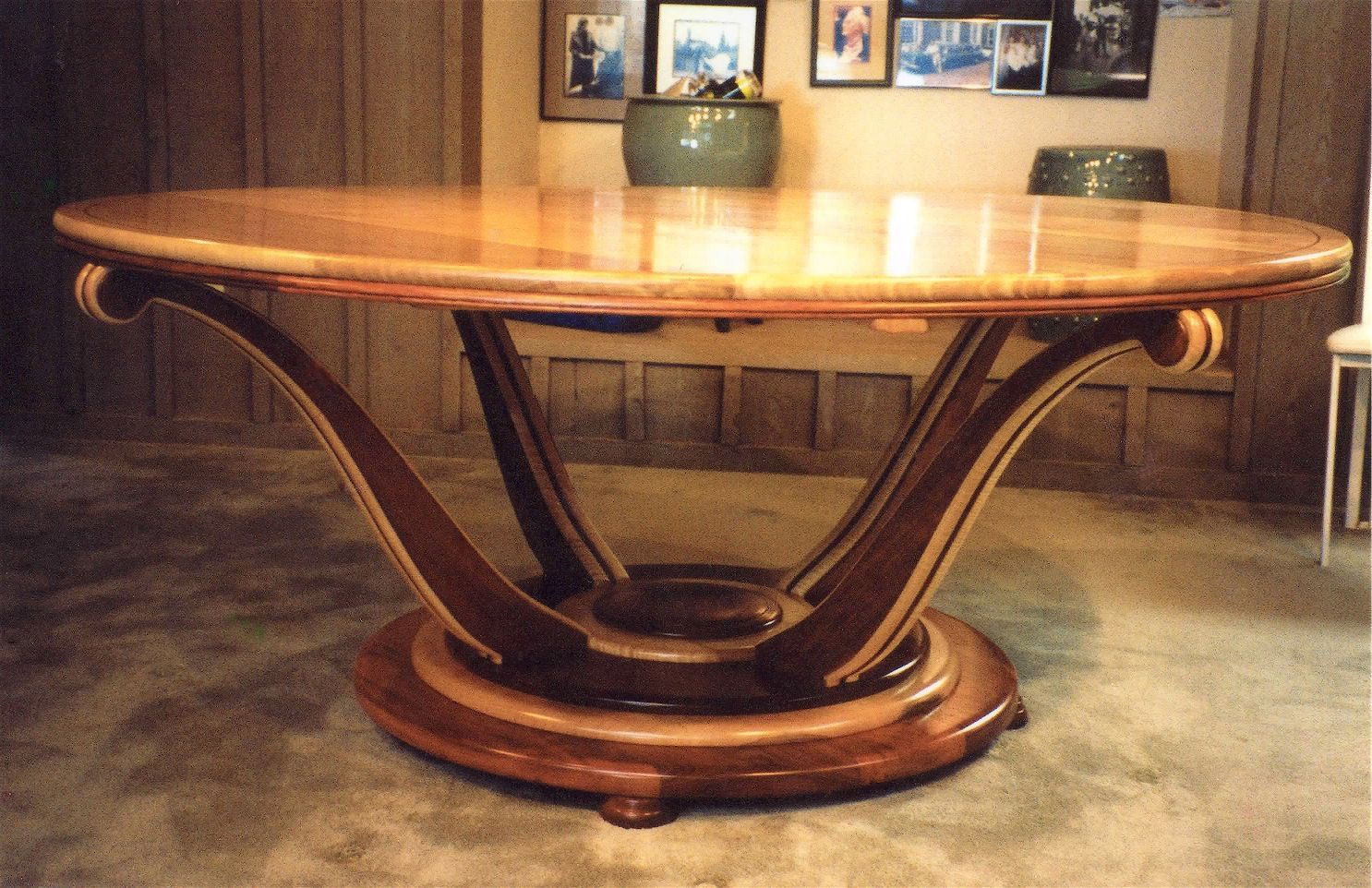 Handmade Art Deco Dining Table By Louis Fry Craftsman In Wood ... regarding Custom Made Dining Table Indonesia Craftsman