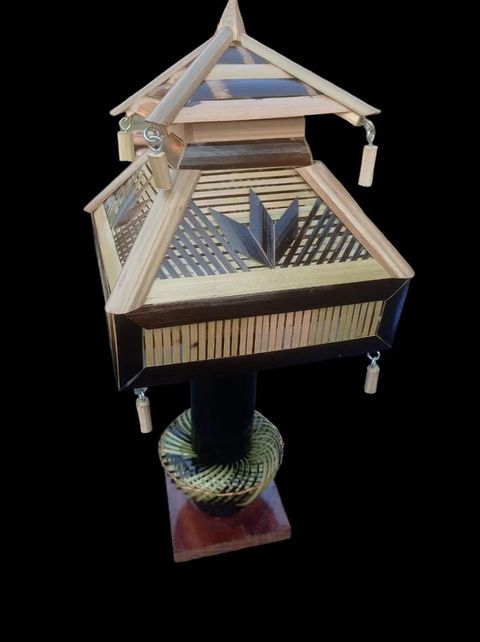 Handmade Bamboo Night Table Lamp At ₹ 1000/Piece | Alipur Duar ... intended for Finding the Perfect Natural Bamboo Table with Rods for Your Space