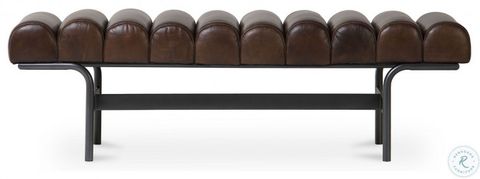 Harrison Dark Brown Bench From Moes Home | Coleman Furniture with regard to Harrison Bench Dark Brown
