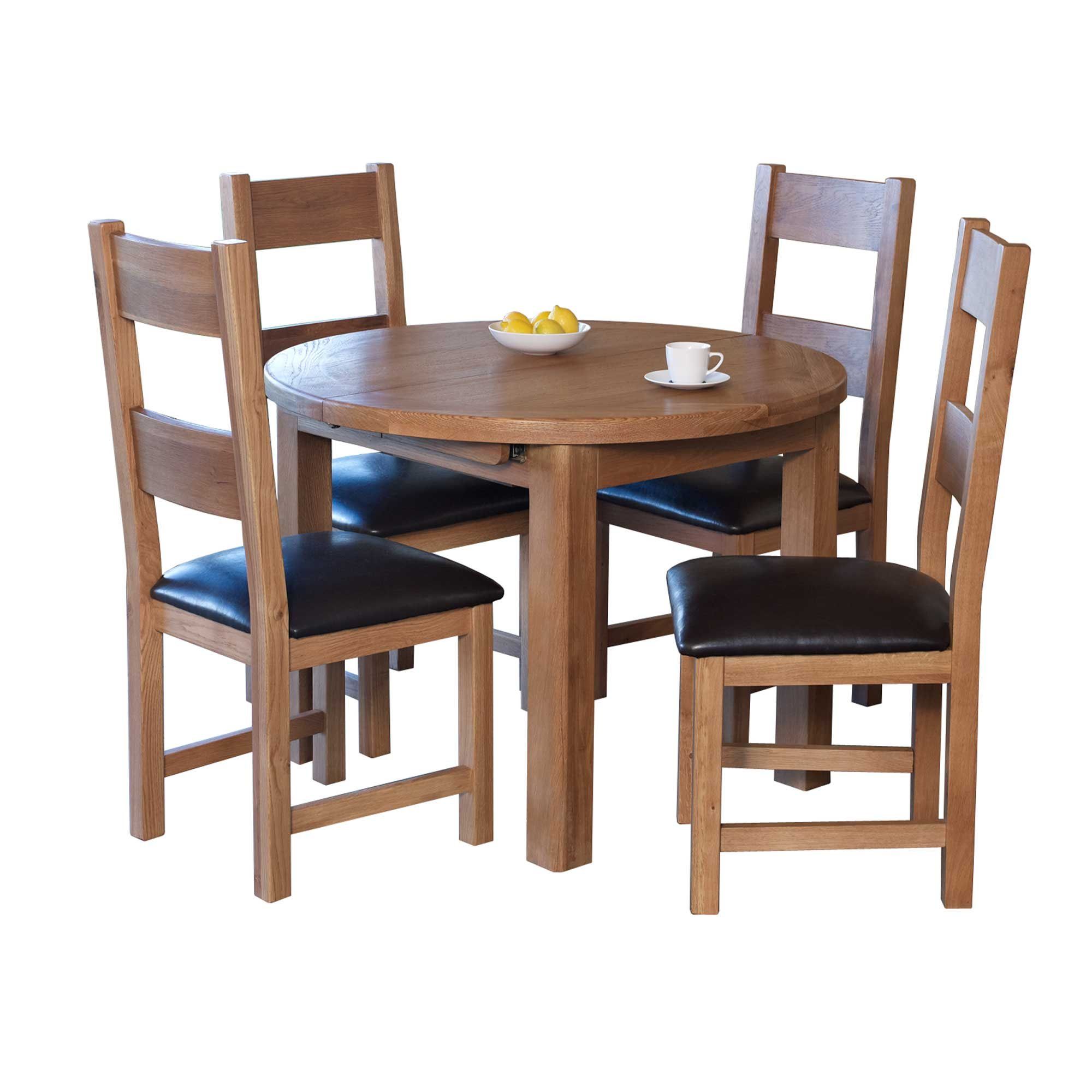 Holly 6-8 Person Extending Dining Table Oak - Meubles intended for Holly Dining Table, Natural, 48&quot; Diameter