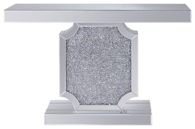 Home Square 2-Piece Set With Console Table And Accent Mirror ... intended for Home Square 2-Piece Set With Drum Table And Drum Side Table In In Silver