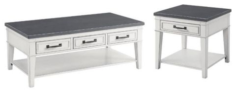 Home Square 2-Piece Set With Del Mar 3 Drawer Coffee Table & 1 Drawer ... in Creating Cozy Corners How to Style Your Home Square 2-Piece Set