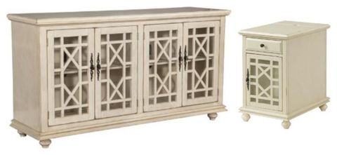 Home Square 2-Piece Set With Elegant Chairside Table & Jules Tv Stand ... for Creating Cozy Corners How to Style Your Home Square 2-Piece Set