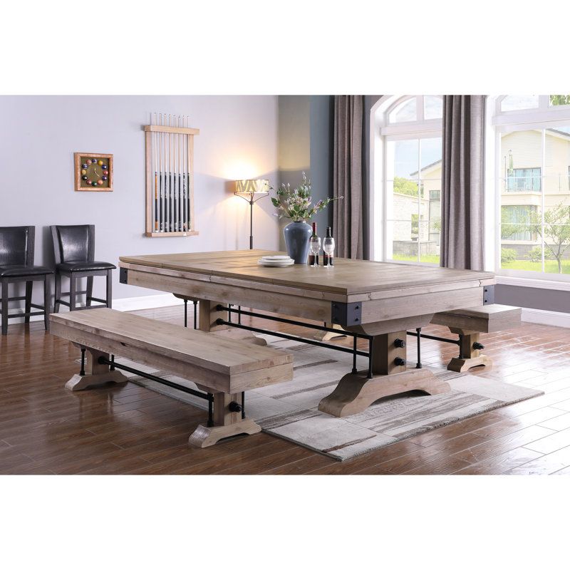 Homeseason Dining Top For Manchester Pool Table | Wayfair intended for Styling Your Space With a Natural Manchester Dining Table