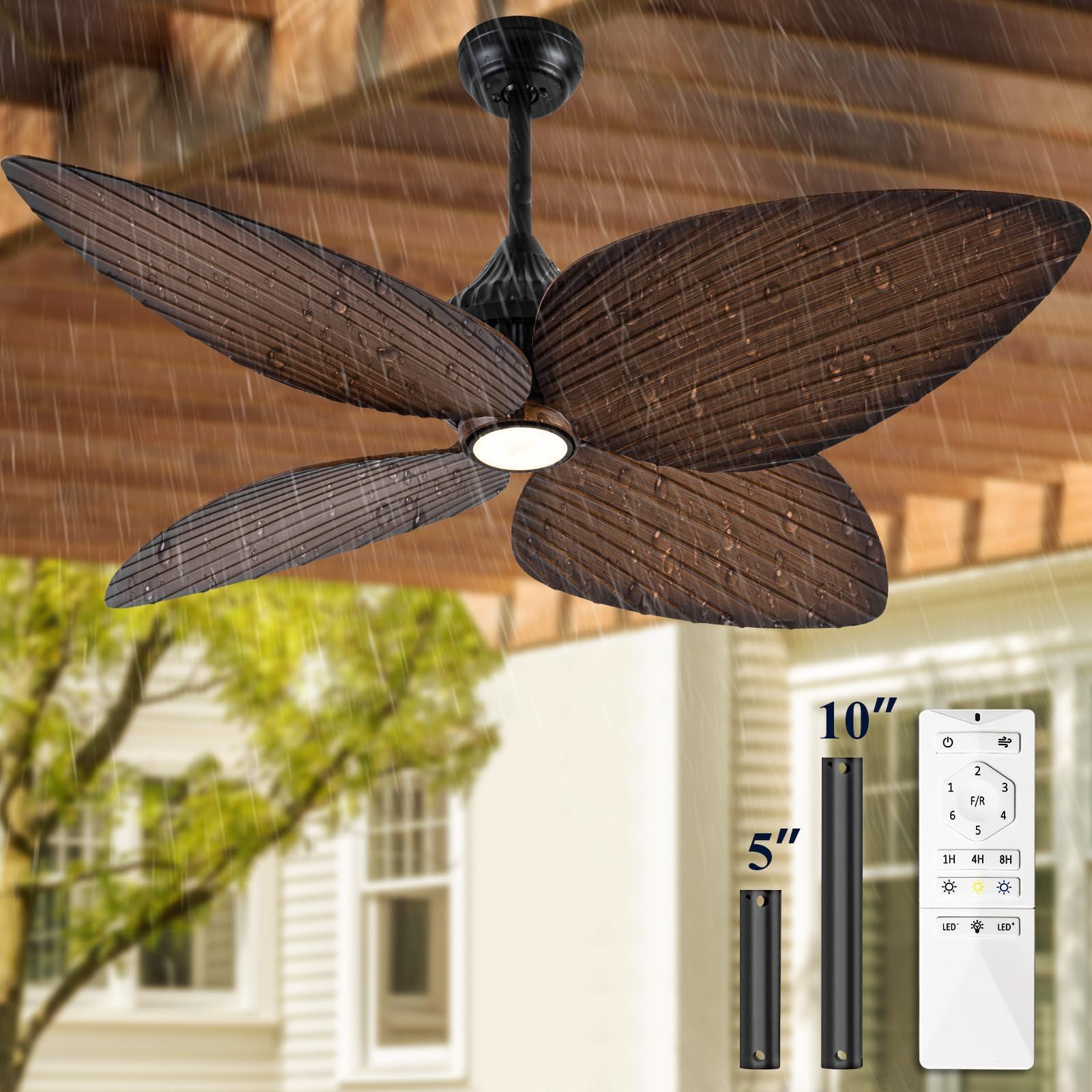 Maintaining Tropical Palm Blade Ceiling Fans in Harsh Weather Conditions