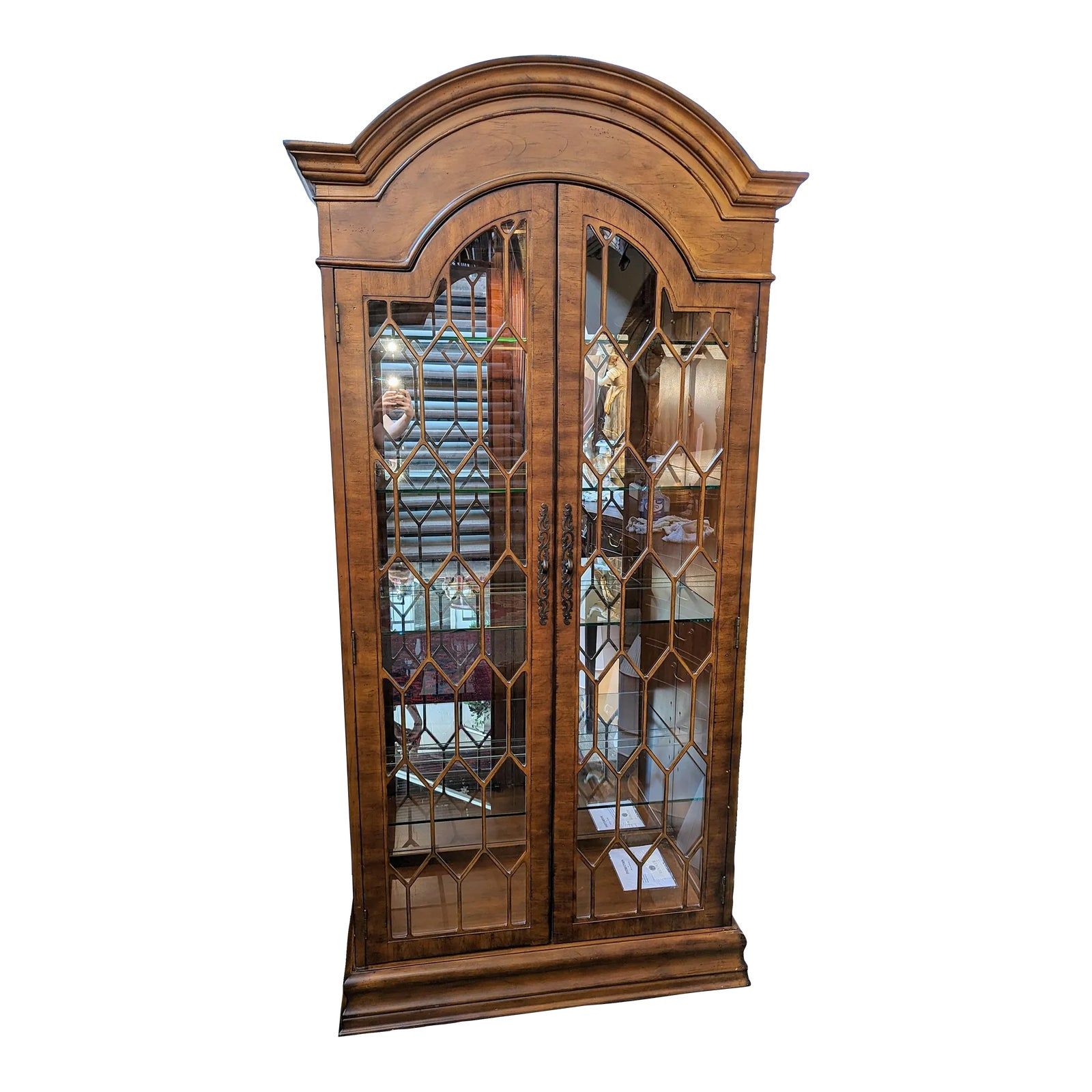 Hooker Furniture &quot; Seven Seas &quot; Collection Curio Cabinet | Chairish in Hooker Furniture Living Room St. Armand Nest Of Tables