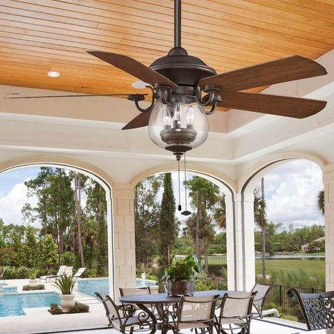 How To Choose The Right Outdoor Ceiling Fan For The Patio Area? with Outdoor Ceiling Fan For Semi Open Terrace