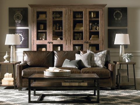 How To Decorate A Living Room With Brown Leather Furniture | Shelly ... intended for Understanding the Craftsmanship Behind Espresso, Raw Dark Brown Furniture S/3