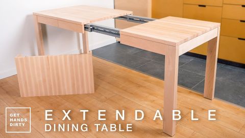 How To Make An Extendable Dining Table With Solid Maple // Tiny ... pertaining to Maximizing Small Spaces with Smart Extendable Dining Table Solutions
