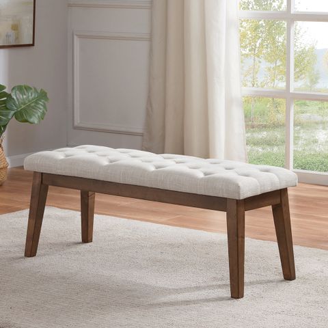 Huimo Bedroom Bench End Of Bed, Upholstered Dining Bench For Kitchen ... pertaining to Thornaby Upholstered Bench