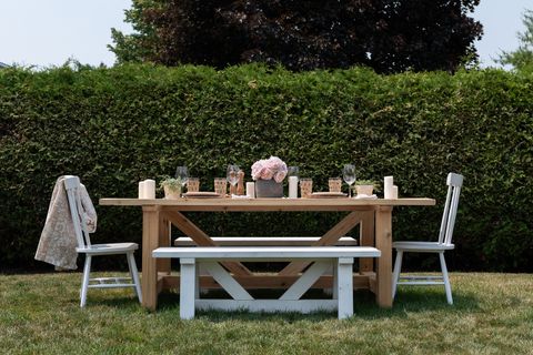 Indoor/Outdoor Modern Farmhouse Dining Table - Nick + Alicia regarding Creating the Heart of Your Home with Modern Farmhouse Dining Tables