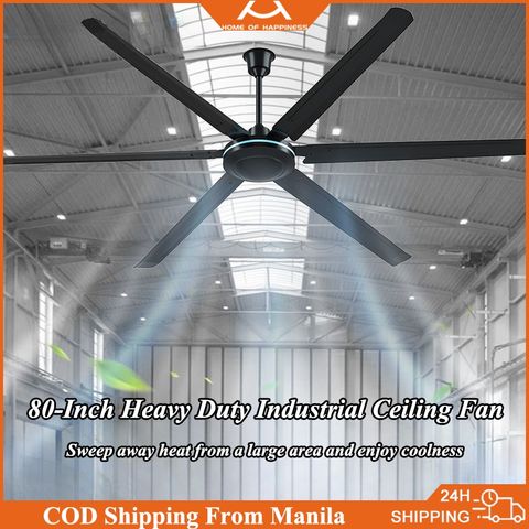 Industrial Ceiling Fan Heavy Duty Ceiling Fan 80 Inch Big Ceiling Fan ... pertaining to Real-World Testing of Industrial Outdoor Fan Motor Lifespan